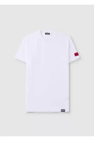 Dsquared2 Men T-Shirts - Mens Arm Patch T Shirt In /Red