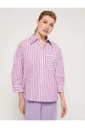 Penny Black Women Shirts - Pagaia Shirt In Violet Stripe