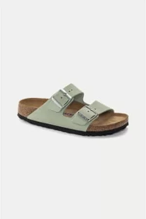 Birkenstock Women Sandals - Matcha Arizona Soft Footbed Sandal