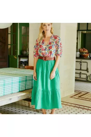 Petite Mendigote Women Shorts - Laura Gauze - Leaves