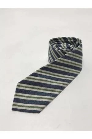 40 Colori Men Neckties - Striped Silk And Cotton Tie