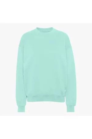 Colorful Standard Women Cardigans - Organic Oversized Crew Light Aqua