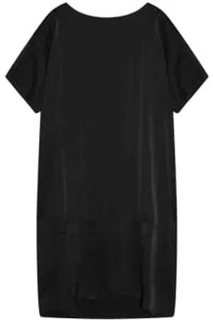 cashmere-fashion-store Women V-Neck Dresses - Crossley Seiden-Mix Dress Sult Round neck cutout Short arm