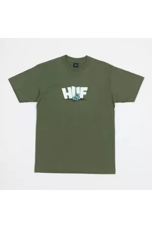 Huf Men Short Sleeved T-Shirts - The Drop Short-sleeve T-shirt In Olive