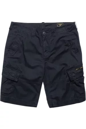 Superdry Men Cargo Pants - Vintage Core Cargo Shorts - Eclipse Navy