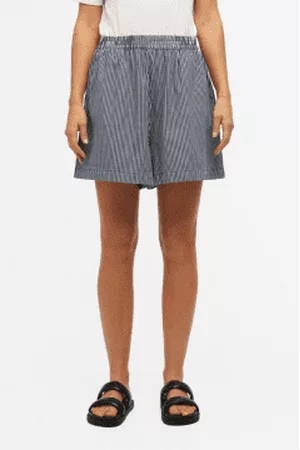Object Women Shorts - Camari Cloud Dancer Stripe Shorts