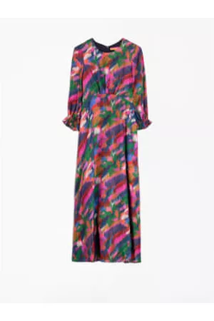 Vilagallo Women Printed & Patterned Dresses - Kara Silk Dress Cervia Print