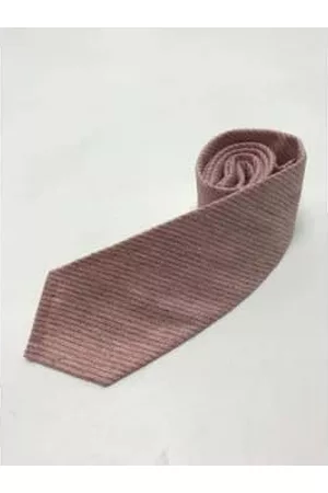40 Colori Men Neckties - Ticking Striped Silk and Cotton Tie