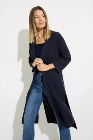 Joseph Ribkoff Women Beachwear - Midnight Long Knit Cover Up