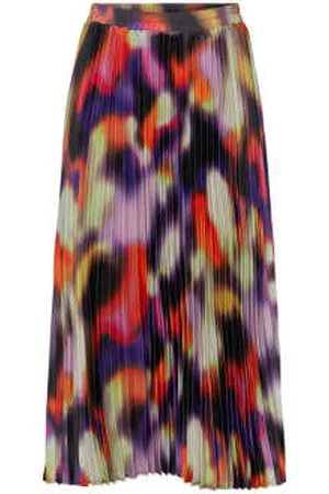 Y.A.S Women Midi Skirts - Radient Hw Plisse Midi Skirt - Prism Violet
