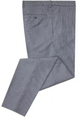 Spin Men Suit Pants - Tyler Houndstooth Suit Trousers