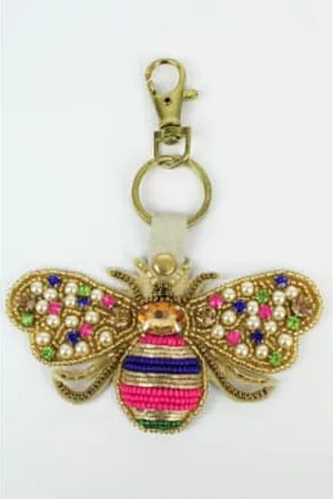 My Doris Women Keychains - Rainbow Pearl Bee Keyring