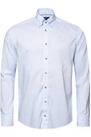 Eton Men Casual Shirts - Light Slim Fit Lightweight Cotton Modal Shirt