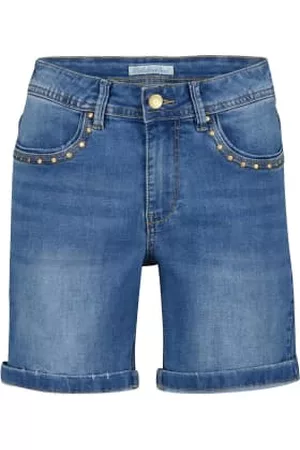Red Button Women Jeans - Martha Shorts & Rivets Denim Mid Stone