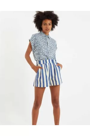 Lilac Rose Women Shorts - Louche Hilton Shorts In Deck Stripe Blue