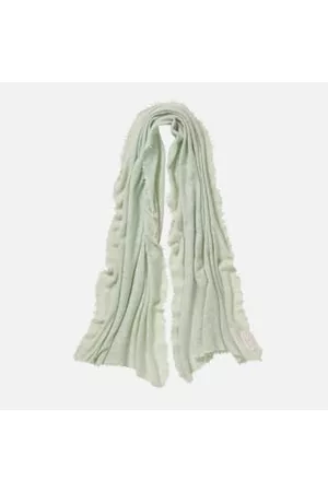 PUR SCHOEN Women Winter Scarves - Hand Felted Cashmere Soft Scarf - Powder Reed /Schilf + Gift