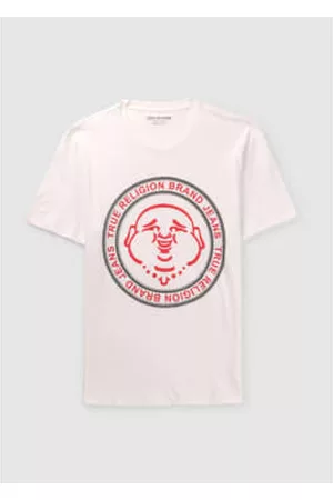 True Religion Men T-Shirts - Mens Buddha Face T-shirt In Optic