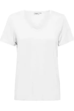 Saint Tropez Women Short Sleeved T-Shirts - Adelia V-neck Tee