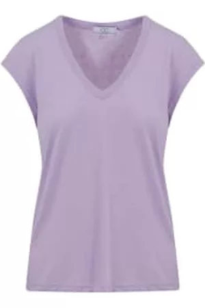 CC Heart Women T-Shirts - V-neck T-shirt Lavender