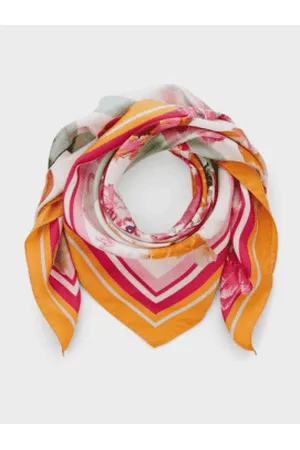 Marc Cain Women Scarves - Water Lily Pretty Silk Tulip Print Scarf