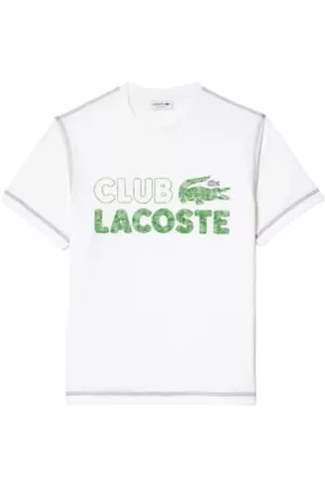 Lacoste Men Vintage T-Shirts - Men’s Vintage Print Organic Cotton T-shirt In