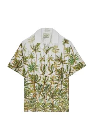 Portuguese Flannel Men Short sleeved Shirts - Palm Shirt
