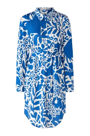 Oui Women Printed & Patterned Dresses - Shirt Style Dress In Atelier Azur Print 78548 541