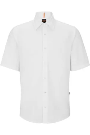 HUGO BOSS Men Short sleeved Shirts - Rash 2 Oxford Short Sleeve Shirt