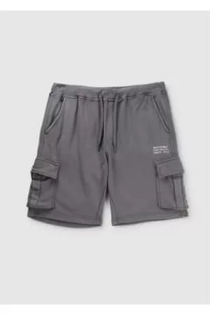 Replay Men Cargo Pants - Mens Garment Dye Cargo Shorts In Iron