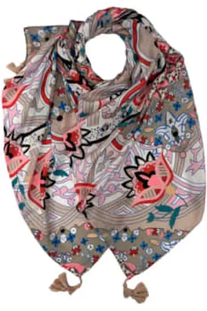 London Scarves Women Scarves - Indian Paisley Print Tasselled Scarf