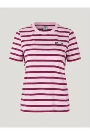 Baum und Pferdgarten Women T-Shirts - Jalona T-shirt - Breton Stripe Magenta