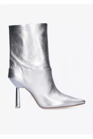 Lola Cruz Women Heeled Boots - Silver Orka Boots