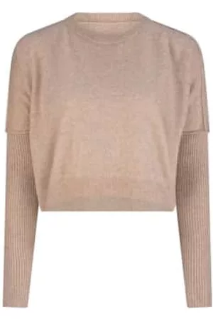 Lilly Pilly Women Cardigans - Miri Cashmere Knit - Oatmeal