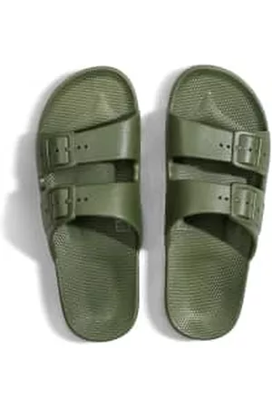 Freedom Moses Women Slippers - Olive Cactus Sliders