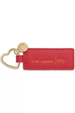 Katie Loxton Women Keychains - T Live Laugh Love Coral Keyring