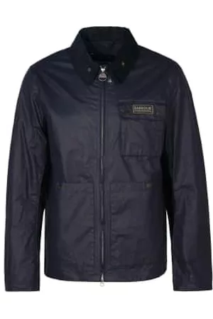 Barbour Men Blazers - Night Sky International North Waxed Jacket