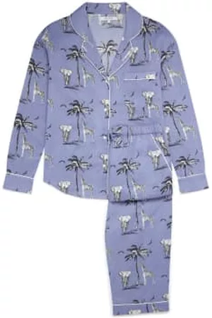 MYZAIA CALÇADOS Women Pajamas - Lilac African Safari Womens Pyjama Trousers Set