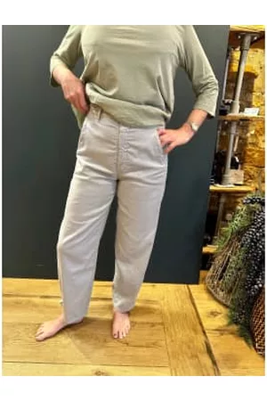 European Culture Men Wide Leg Pants - Donna Trousers In Fawn
