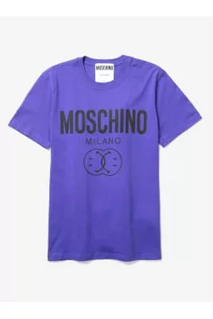 Moschino Men T-Shirts - Double Smiley Logo Organic Cotton T Shirt