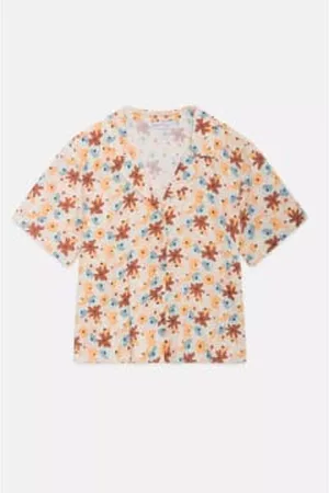 Compañía fantástica Women Shirts - Short manga shirt flowers