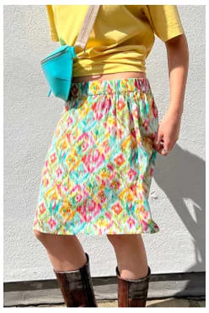 Ichi Women Skirts - Pero Multi Colour Aop Skirt