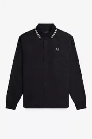 Fred Perry Men Long Sleeved Shirts - Knitted Collar Shirt
