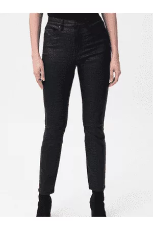 Joseph Ribkoff Women Jeans - Croc Printed Pleather Trousers 224943 11