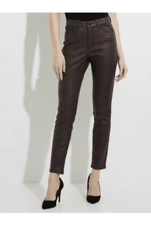 Joseph Ribkoff Women Jeans - Croc Printed Pleather Trousers