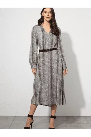 Joseph Ribkoff Women Printed & Patterned Dresses - Animal Print Belted Dress 223155 295