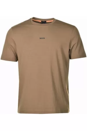 HUGO BOSS Men T-Shirts - Tchup T Shirt Open Beige