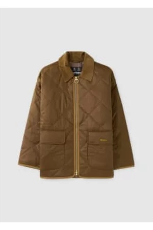 Barbour Women Quilted Jackets - Womens Ryhope Short Quilted Jacket In Warm Tan Muted