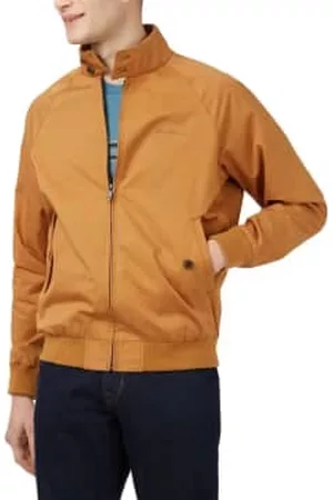 Ben Sherman Men Blazers - Signature Harrington Jacket - Tan