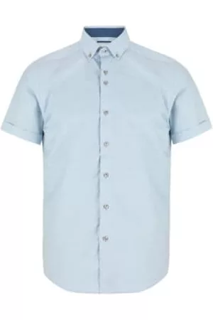 Marnelli Sartoria Men Short sleeved Shirts - Linen Blend Short Sleeve Shirt - Light