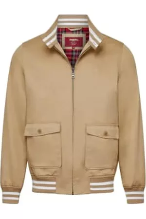 Merc London Men Blazers - Dunston Harrington Jacket - Tan Brown